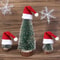 Mini Santa Hat Cutlery Decorations Set 2
