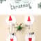 Mini Santa Hat Cutlery Decorations Set 6