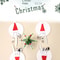 Mini Santa Hat Cutlery Decorations Set 6