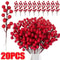 Artificial Holly Berry Stems For Christmas Decor 0