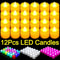 Colorful LED Flameless Tealight Candles Set 0