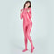 Satin Full Body Yoga Jumpsuit Long Sleeve 4