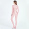 Satin Full Body Yoga Jumpsuit Long Sleeve 12