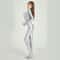 Satin Full Body Yoga Jumpsuit Long Sleeve 9