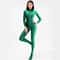 Satin Full Body Yoga Jumpsuit Long Sleeve 13