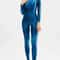 Satin Full Body Yoga Jumpsuit Long Sleeve 19
