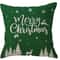 Green Christmas Snowflake Decorative Pillow Cover 4