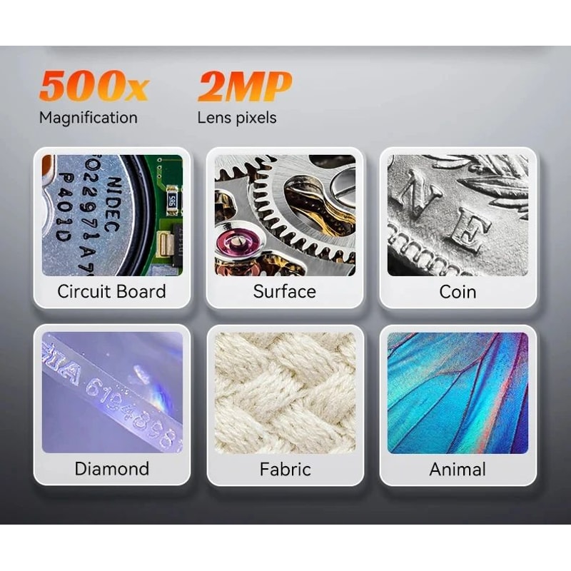 500X Portable Digital Microscope With Auto Focus 9