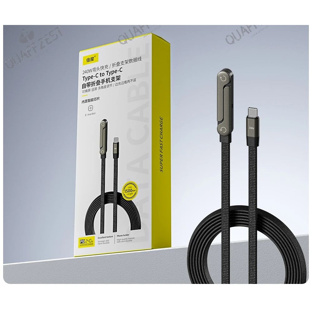 240W Fast Charging Foldable Phone Holder Cable 7