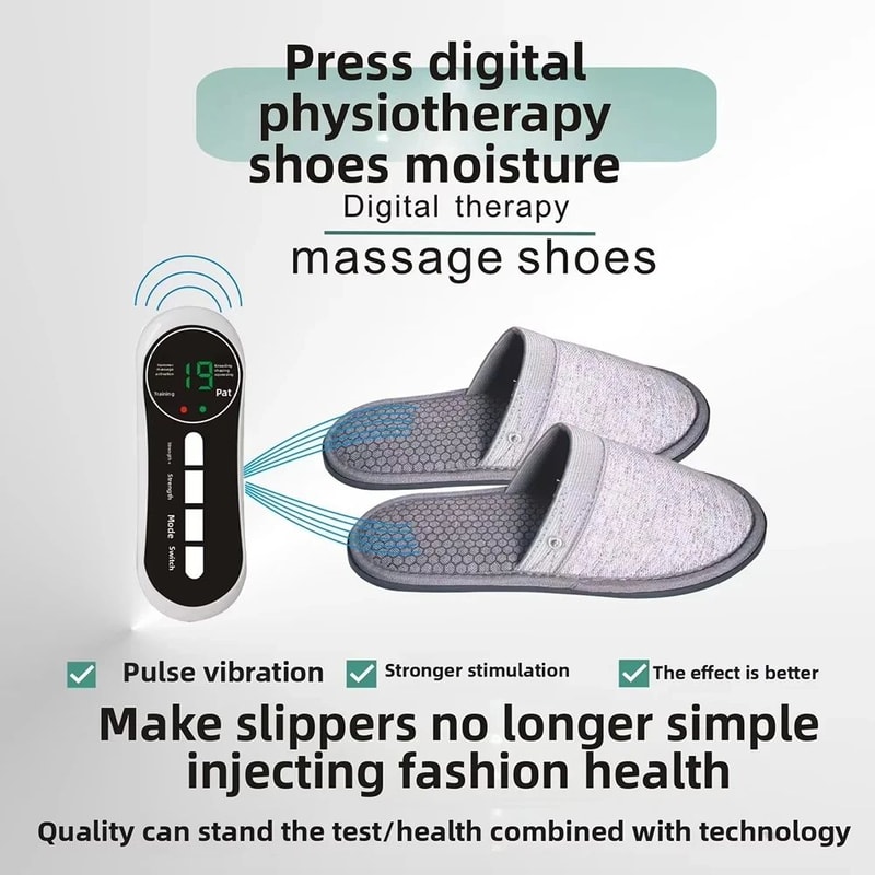 EMS Foot Massager Slippers With Remote Control 1
