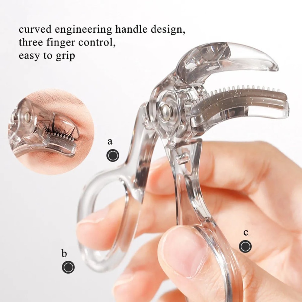 Wide Angle Partial Eyelash Curler With Comb 2