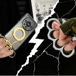 dual magnetic phone holder with 360 rotation