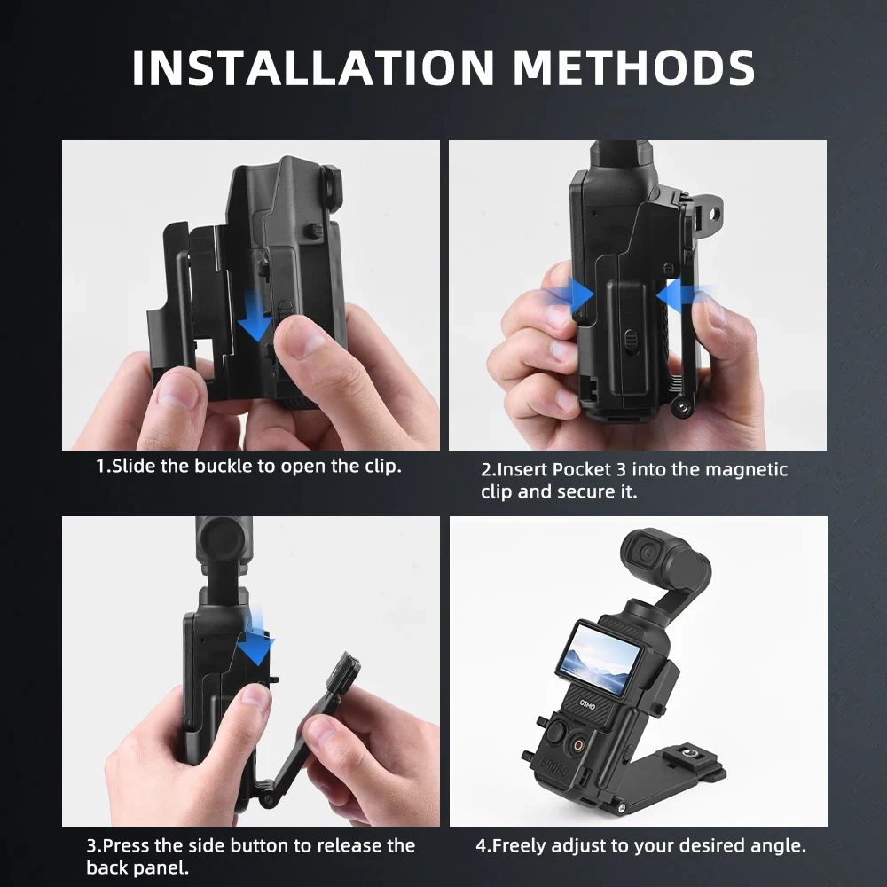 BRDRC Magnetic Mount For DJI Osmo Pocket 3 14