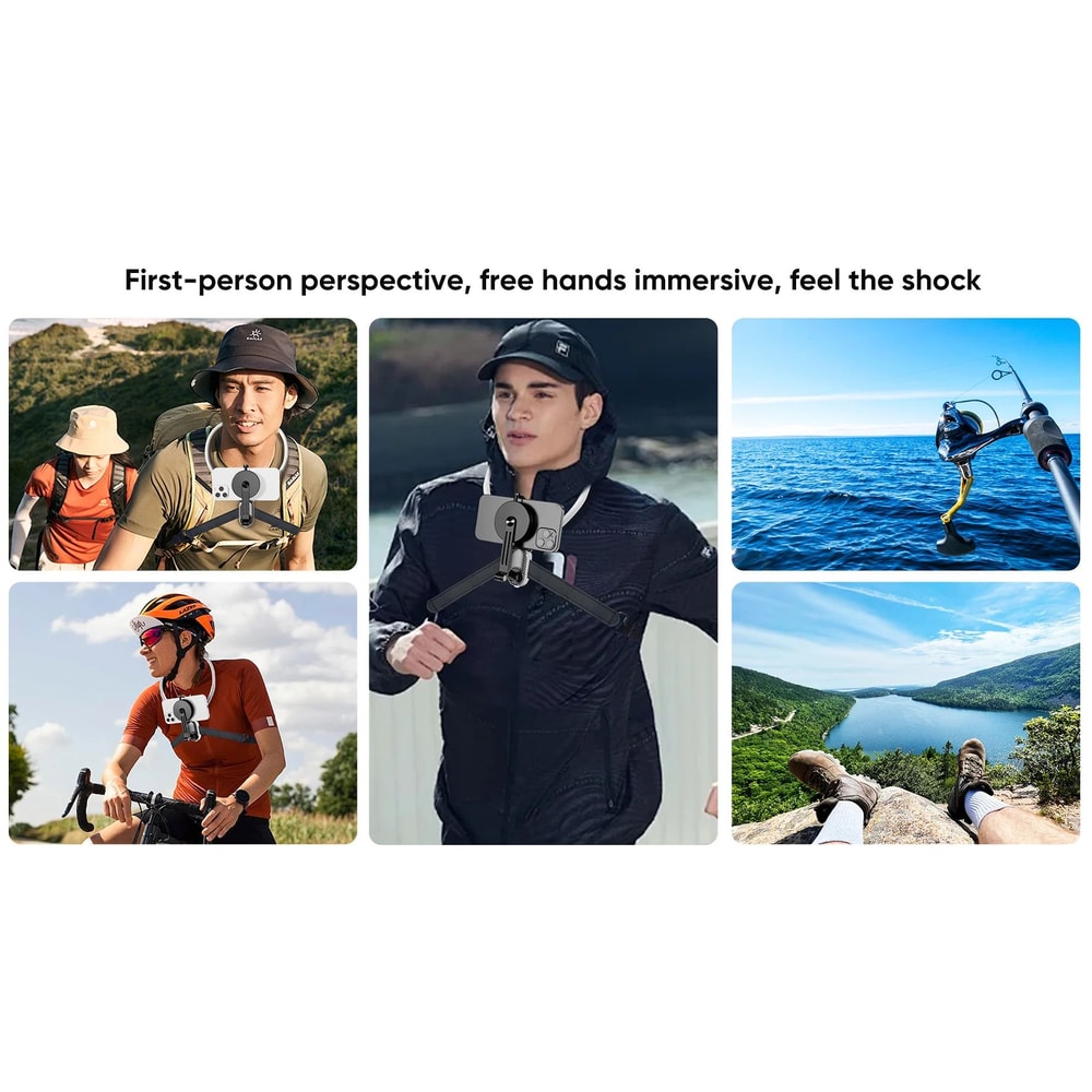 Magnetic Neck Phone Mount With Quick Release Holder 7