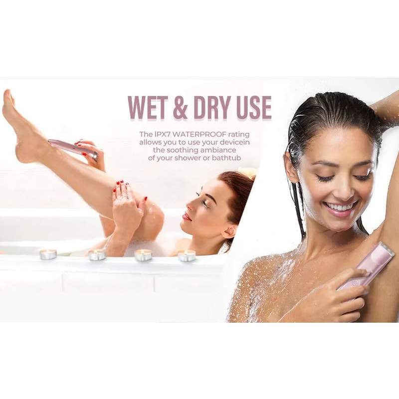 2 In 1 Electric Shaver For Women With Bikini Trimmer 7