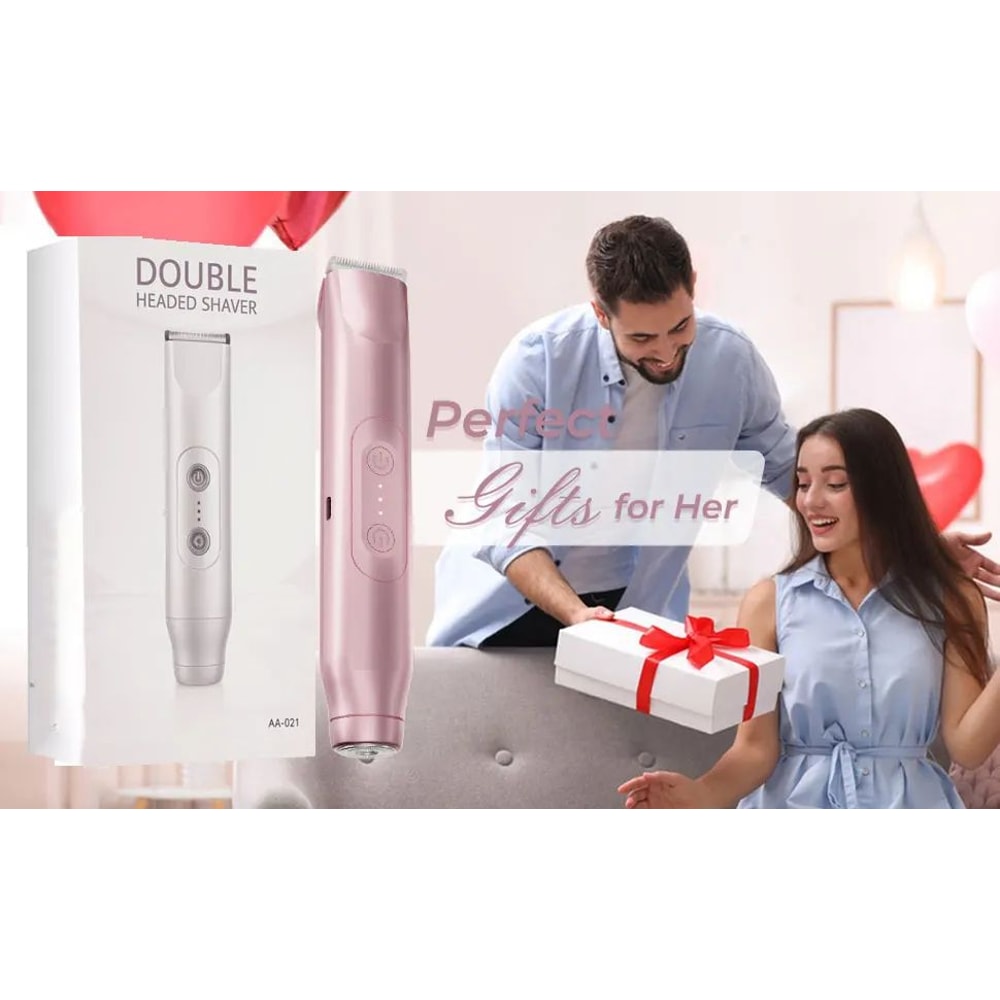 2 In 1 Electric Shaver For Women With Bikini Trimmer 9