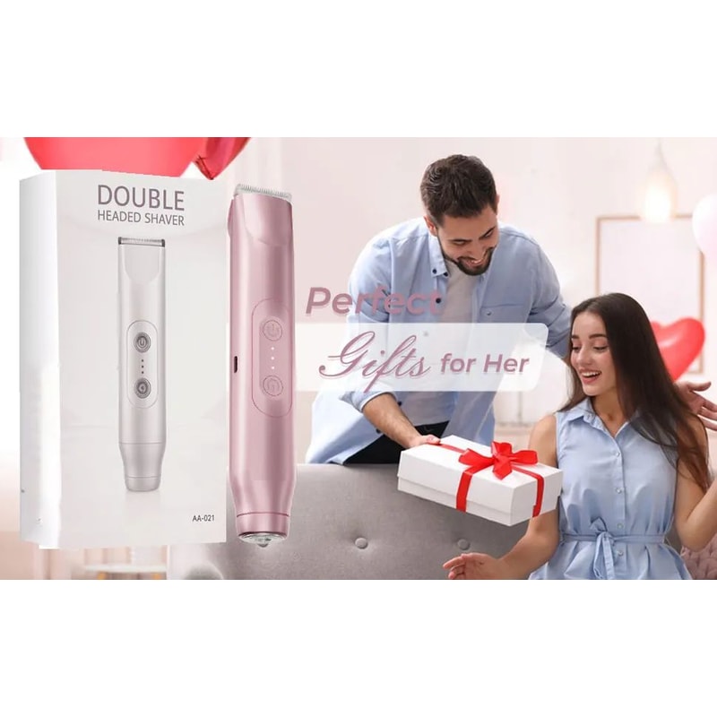 2 In 1 Electric Shaver For Women With Bikini Trimmer 9