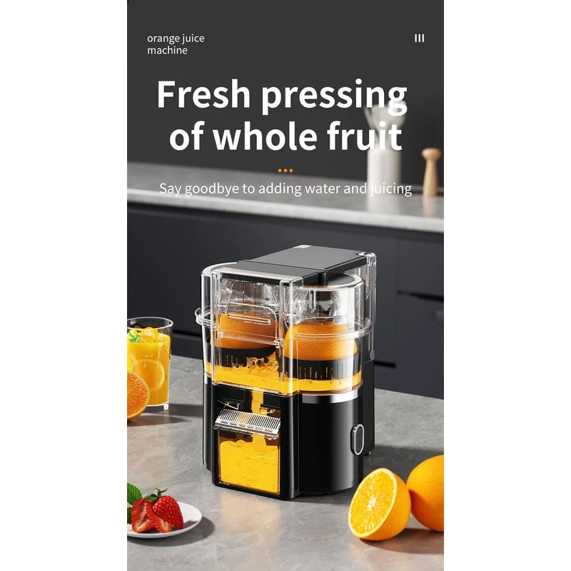 Dual Head Electric Citrus Juicer With Cleaning Brush 4