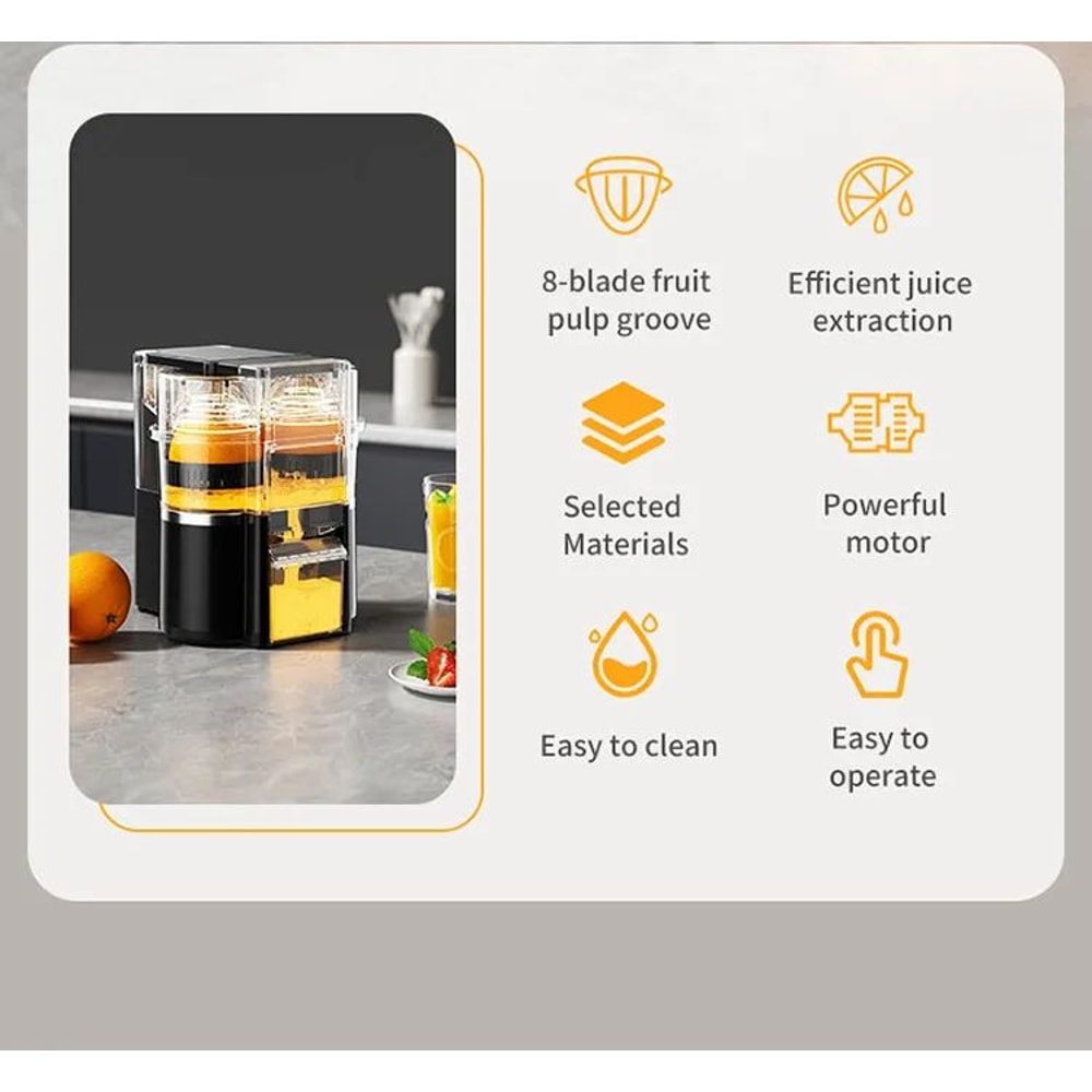 Dual Head Electric Citrus Juicer With Cleaning Brush 5