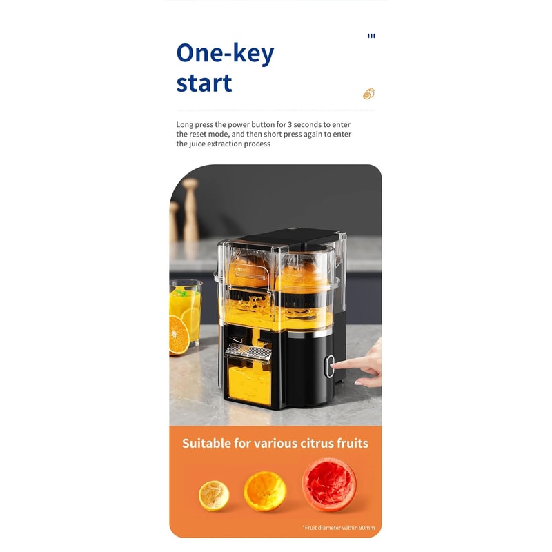 Dual Head Electric Citrus Juicer With Cleaning Brush 8