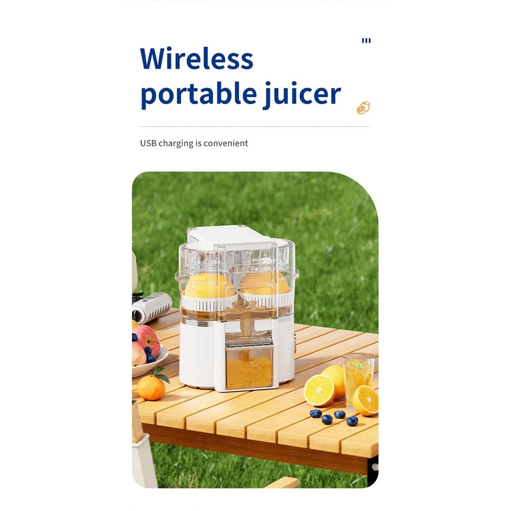 Dual Head Electric Citrus Juicer With Cleaning Brush 12