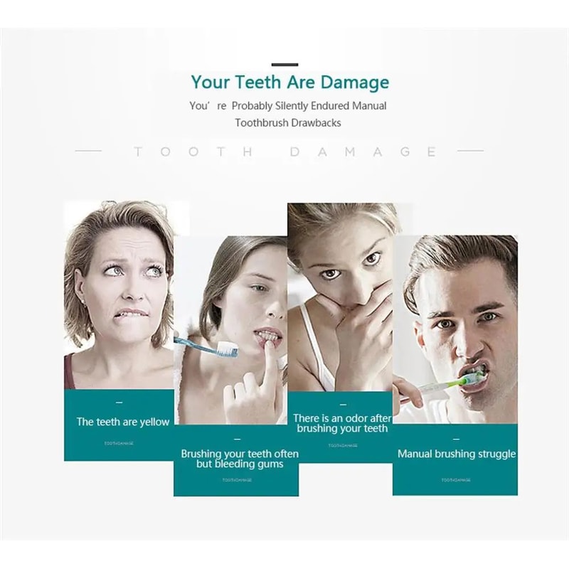 Sonic Electric Toothbrush With 6 Modes USB Rechargeable 7