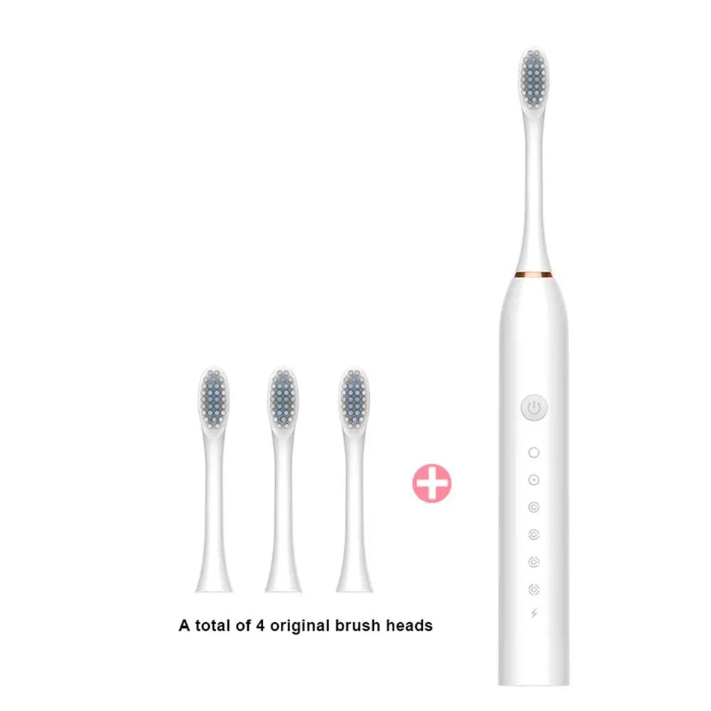 Sonic Electric Toothbrush With 6 Modes USB Rechargeable 12
