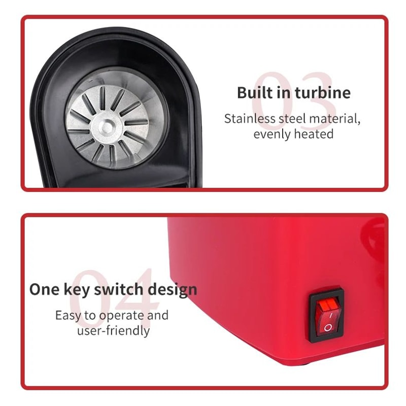 Electric Air Popcorn Maker Automatic Hot Air Popper 8