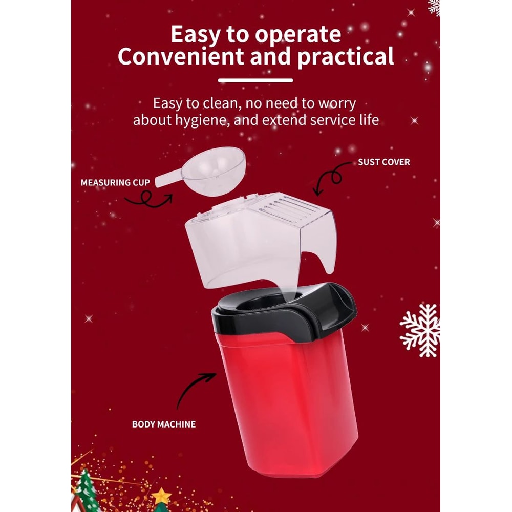 Electric Air Popcorn Maker Automatic Hot Air Popper 10