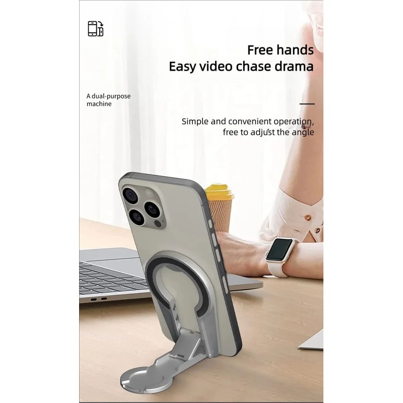 MagSafe Magnetic Phone Grip Stand Foldable Dual Holder 8