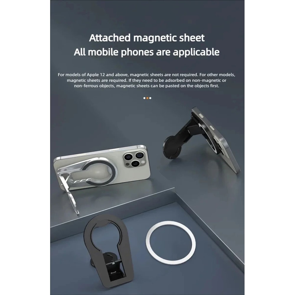MagSafe Magnetic Phone Grip Stand Foldable Dual Holder 11