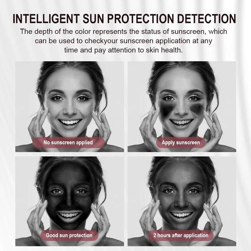 Smart UV Sunscreen Makeup Mirror With LED Detection 3