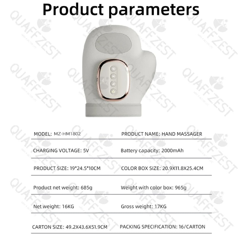 Electric Hand Massager With Air Compression And Vibration 5