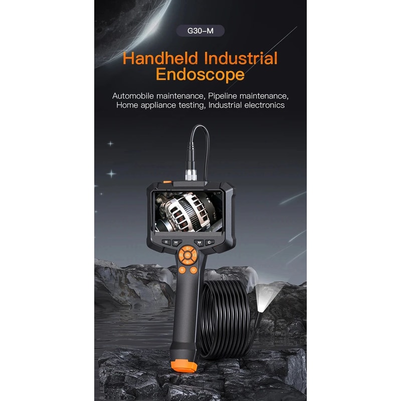 Industrial Endoscope Camera 43 Inch HD 1080P Dual Lens Borescope 6
