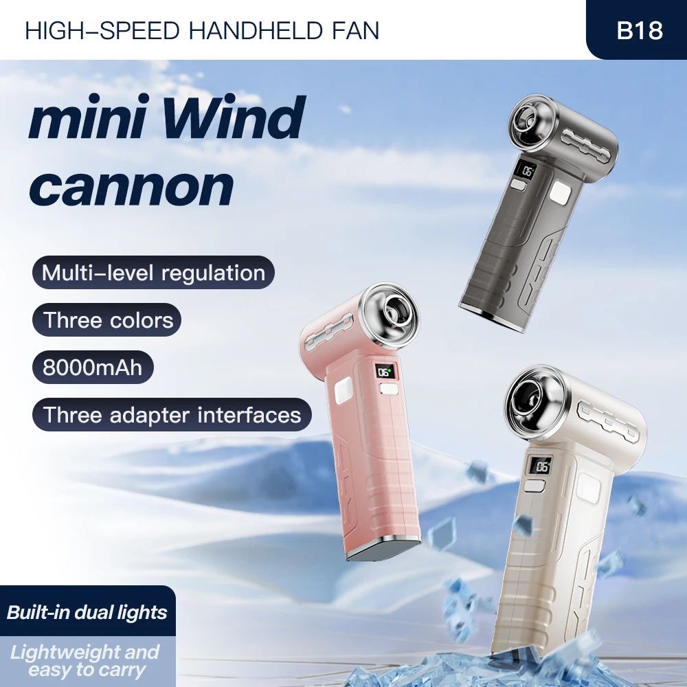 Rechargeable Turbo Air Blower With 3 Nozzles 0