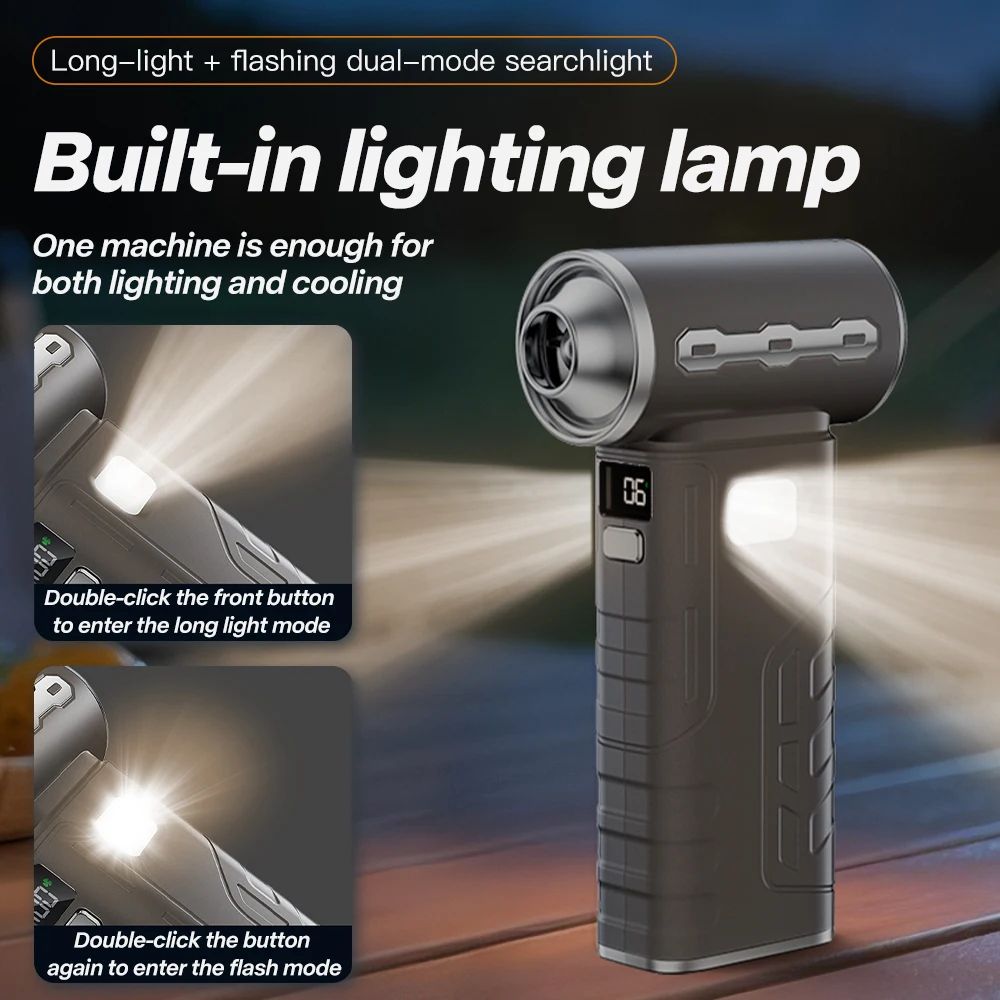 Rechargeable Turbo Air Blower With 3 Nozzles 2