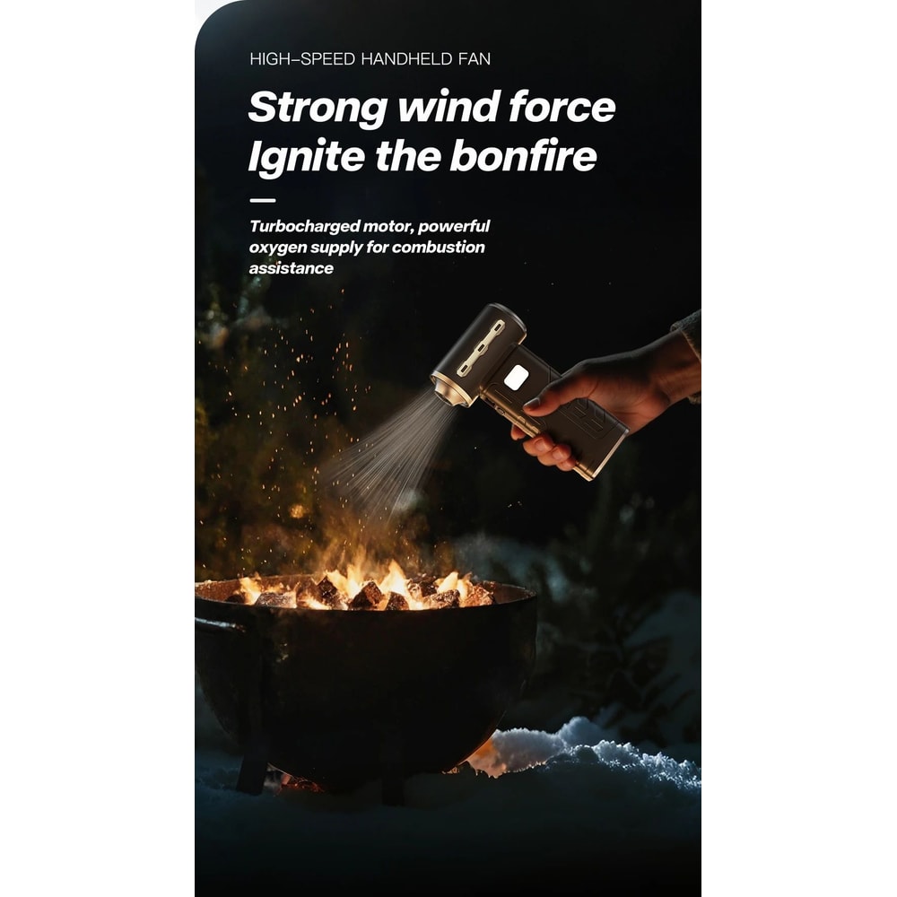 Rechargeable Turbo Air Blower With 3 Nozzles 8