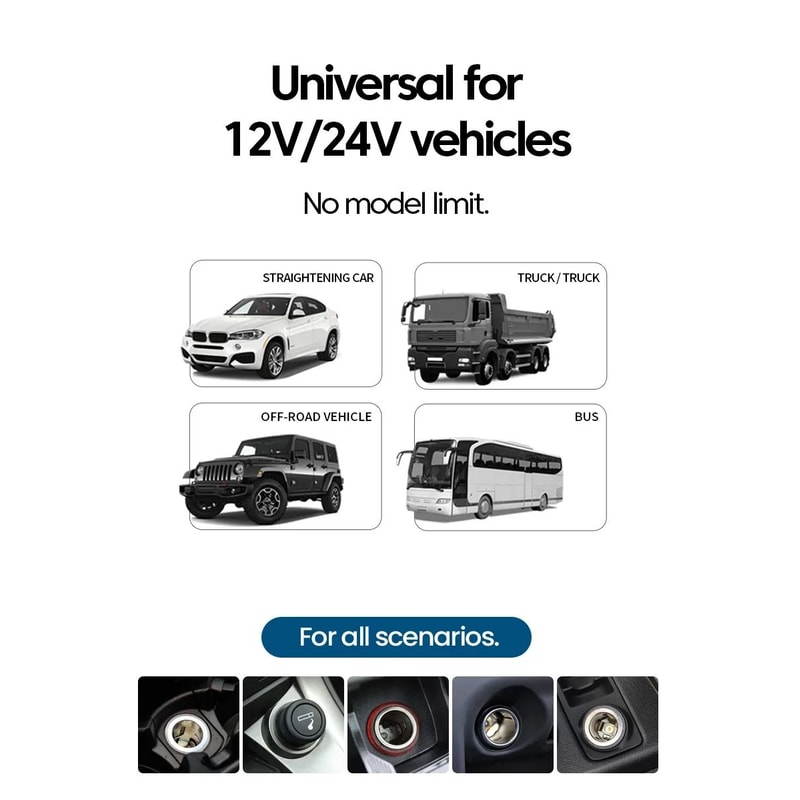 7 In 1 Retractable Car Charger 120W Fast Charging 6