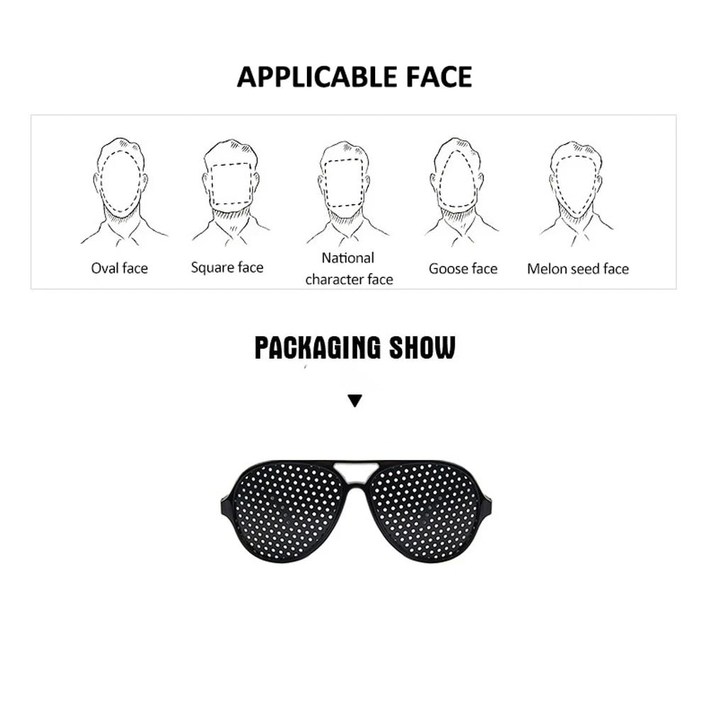 Pinhole Vision Correction Glasses Anti Fatigue Eye Care 13