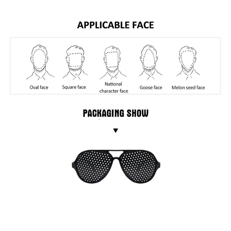 Pinhole Vision Correction Glasses Anti Fatigue Eye Care 13