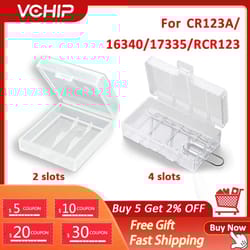 transparent 2 slot battery storage case box