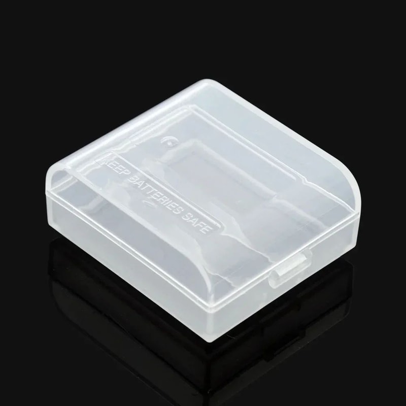 Transparent 2 Slot Battery Storage Case Box 1
