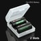 Transparent 2 Slot Battery Storage Case Box 3