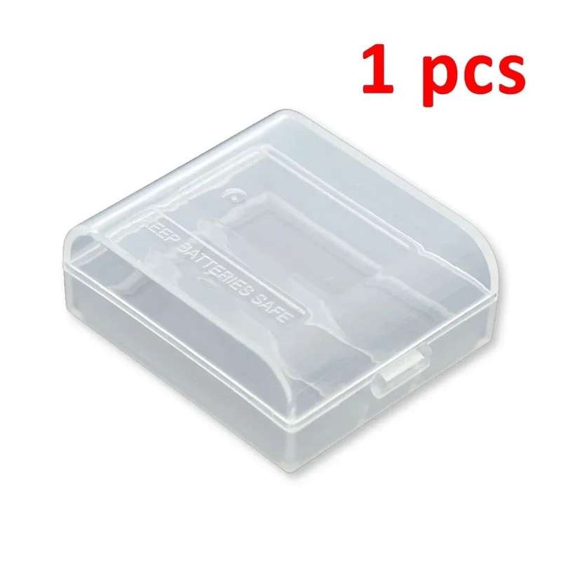 Transparent 2 Slot Battery Storage Case Box 7