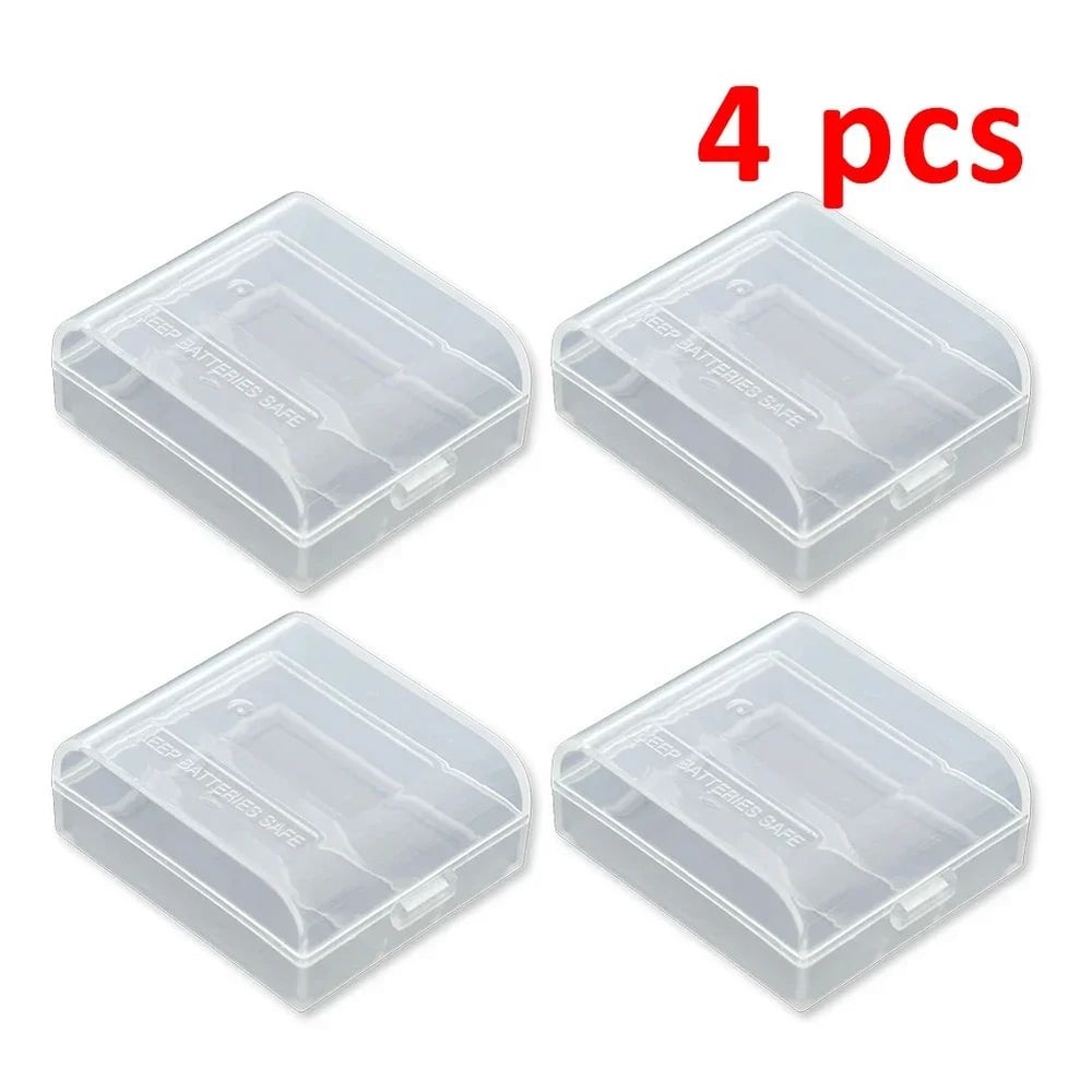 Transparent 2 Slot Battery Storage Case Box 10
