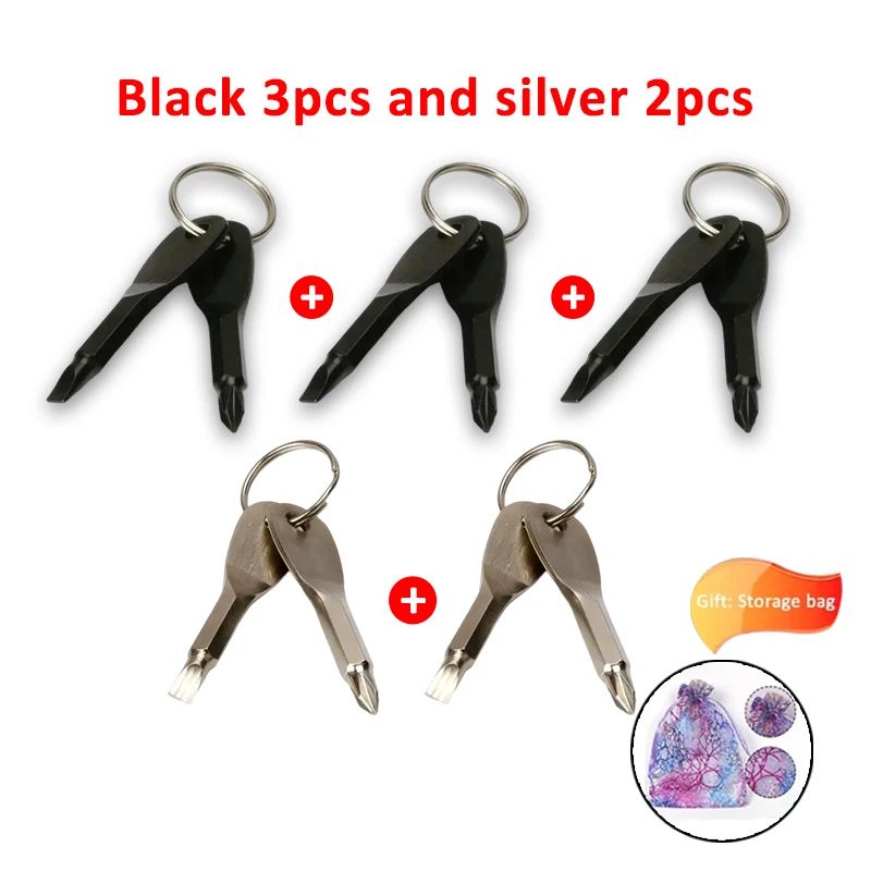 Multifunctional Emergency Key Screwdriver EDC Tool 19