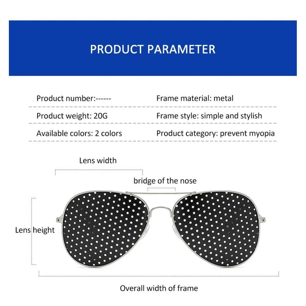 Anti Myopia Astigmatism Pinhole Vision Glasses For Natural Improvement 9