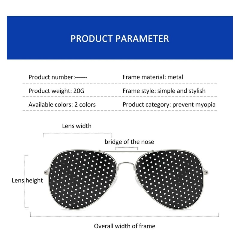Anti Myopia Astigmatism Pinhole Vision Glasses For Natural Improvement 9