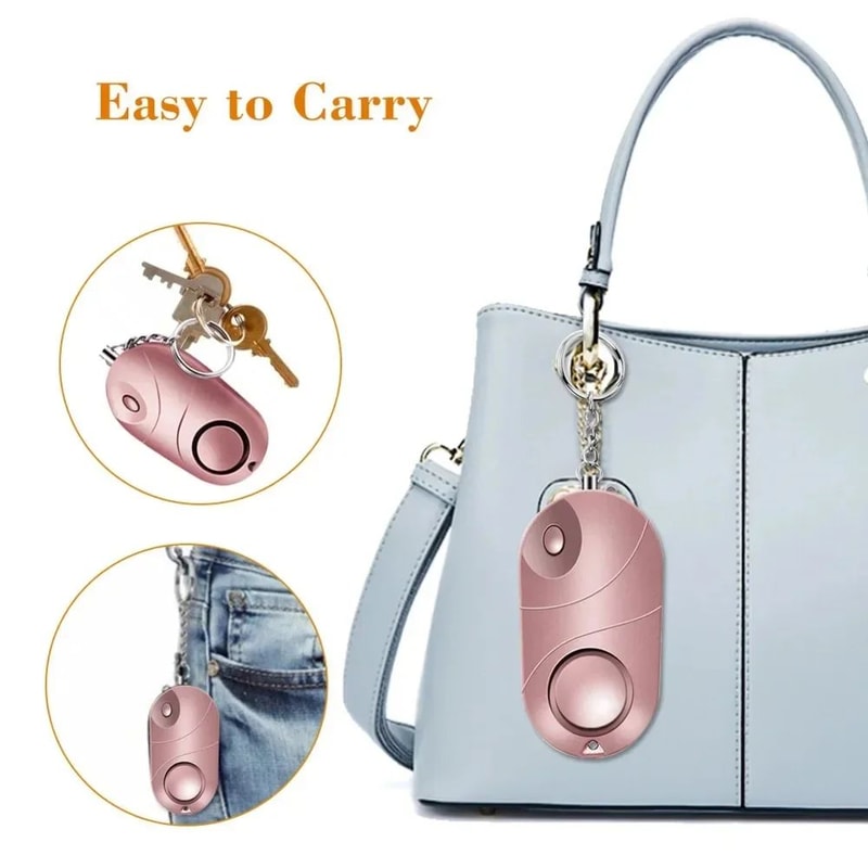 Personal Safety Alarm Keychain With LED Flashlight 1