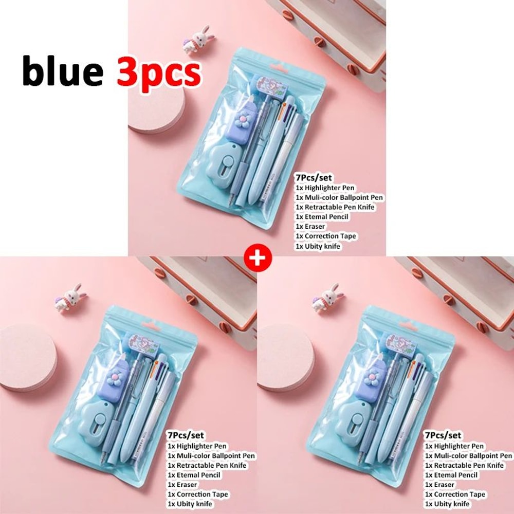 7 In 1 Cute Stationery Set For School And Gifts 21